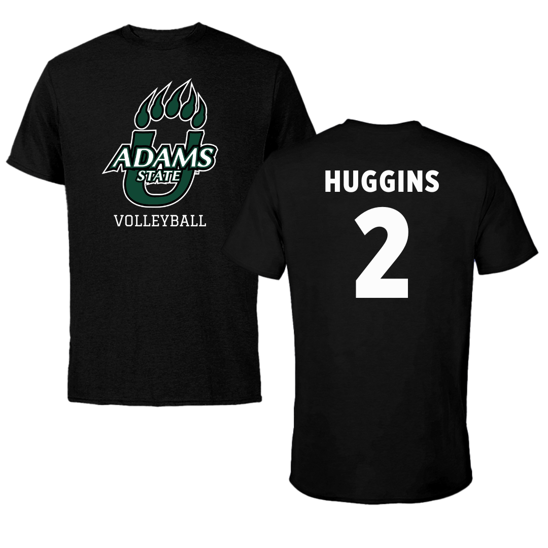 Adams State University Volleyball Black State Tee - #2 Anna Huggins