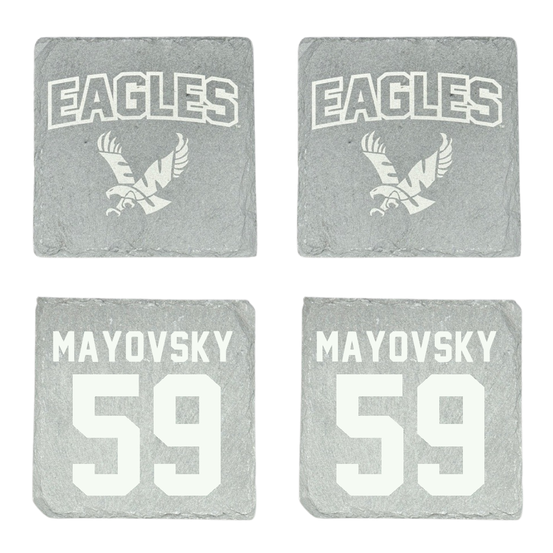Eastern Washington University Football Stone Coaster (4 Pack)  - #59 Myles Mayovsky