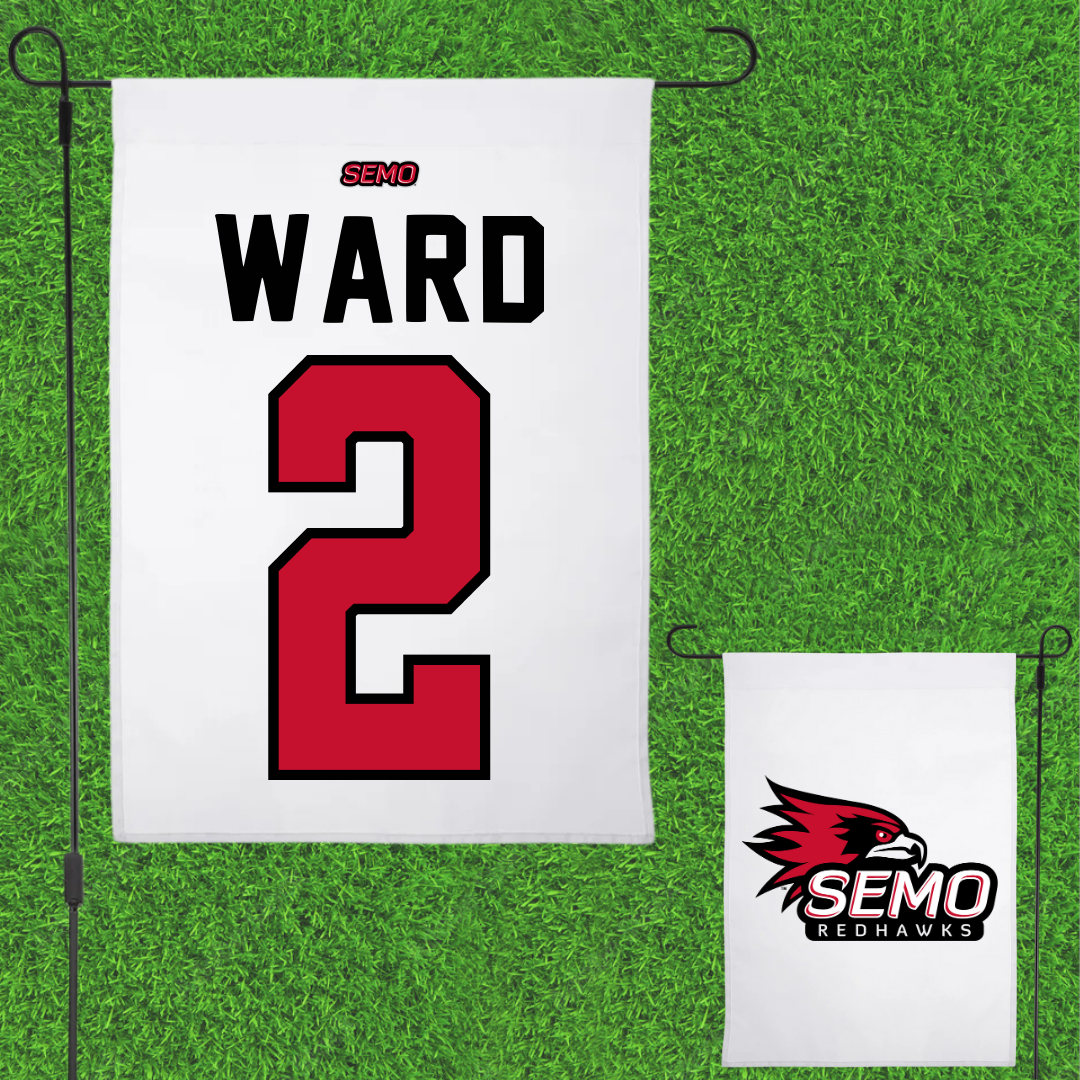 Southeast Missouri State University Basketball White Garden Flag - #2 BJ Ward