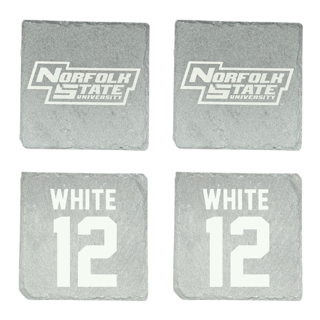 Norfolk State University Football Stone Coaster (4 Pack)  - #12 Jaylen White