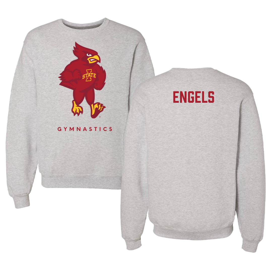 Iowa State University Gymnastics Gray Crewneck - Morgan Engels