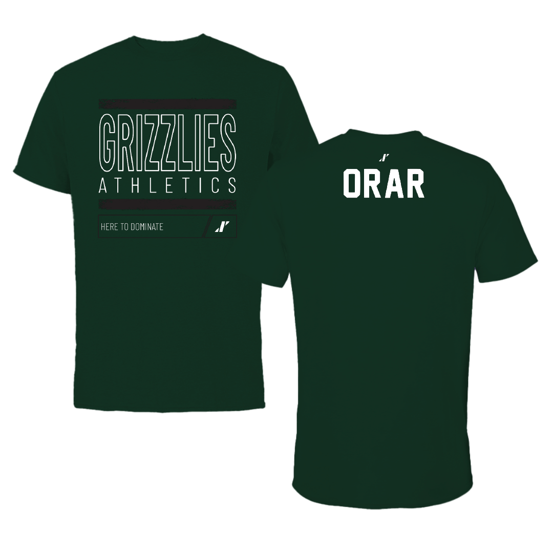 Adams State University TF and XC Forest Green Dominate Performance Tee - Aron Orar
