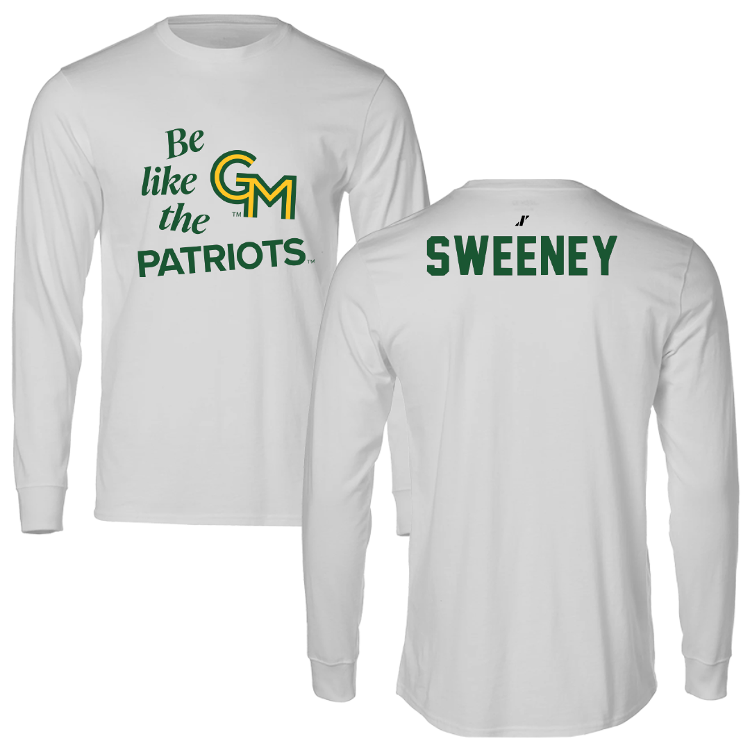 George Mason University Swimming & Diving Light Gray Be Like Us Performance Long Sleeve - Gracie Sweeney