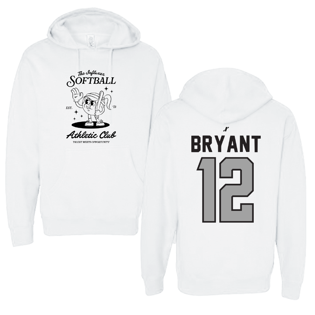 Softball White Influxer Athletic Club Hoodie - #12 Danika Bryant