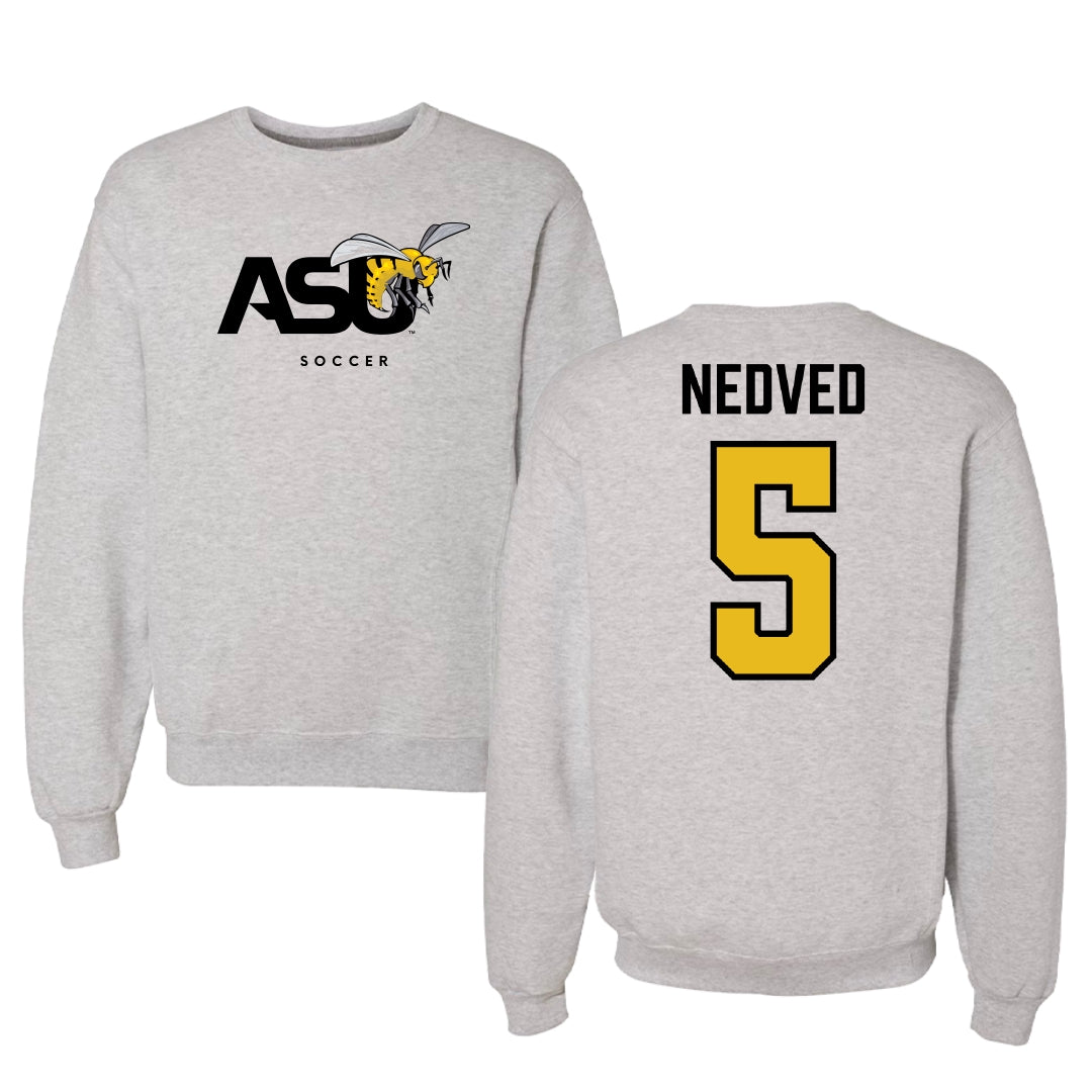 Alabama State University Soccer Light Gray Crewneck - #5 Katherine Nedved