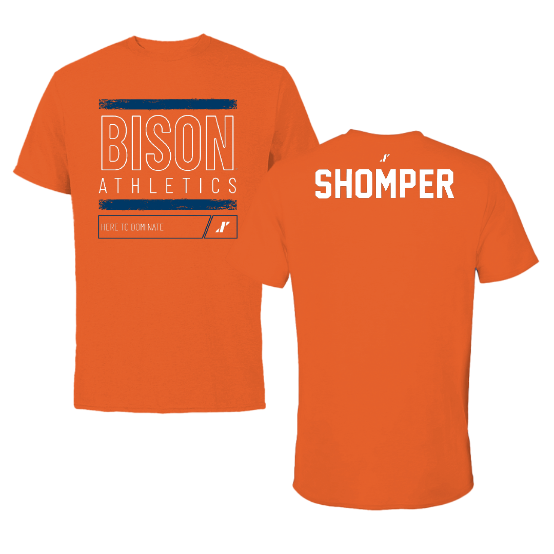Bucknell University TF and XC Orange Dominate Performance Tee - Wade Shomper