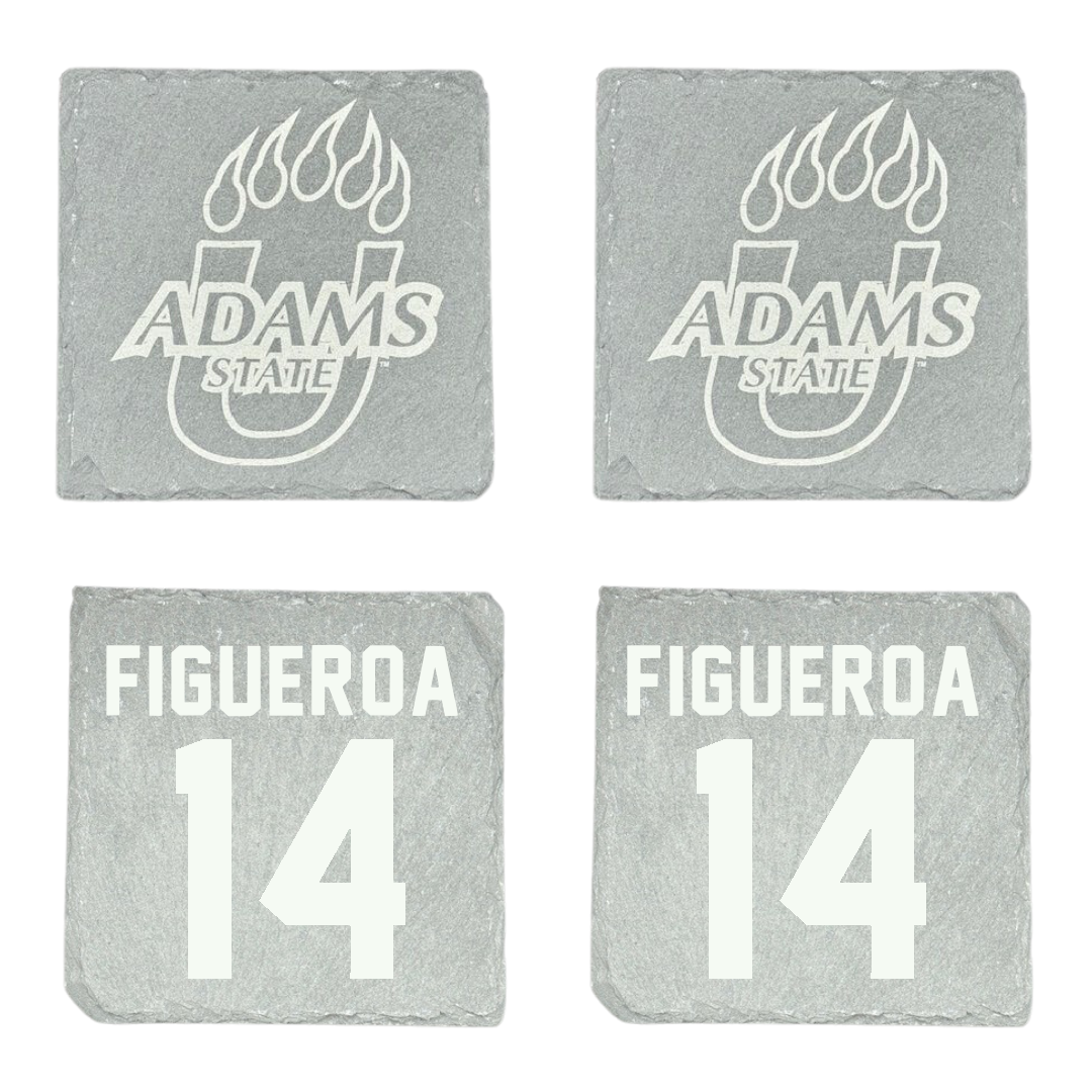 Adams State University Soccer Stone Coaster (4 Pack)  - #14 Angelica Figueroa