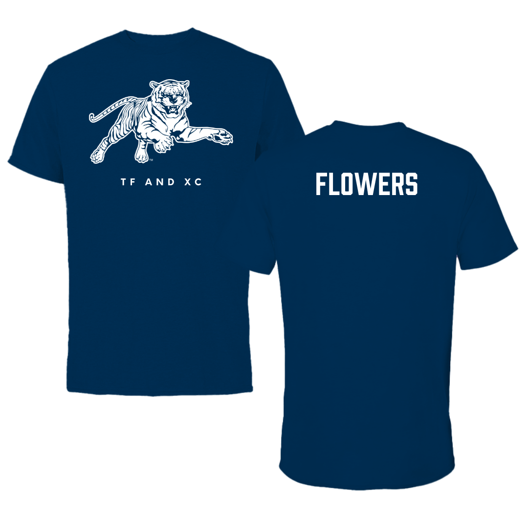 Jackson State University TF and XC Navy Tee - Solomon Flowers
