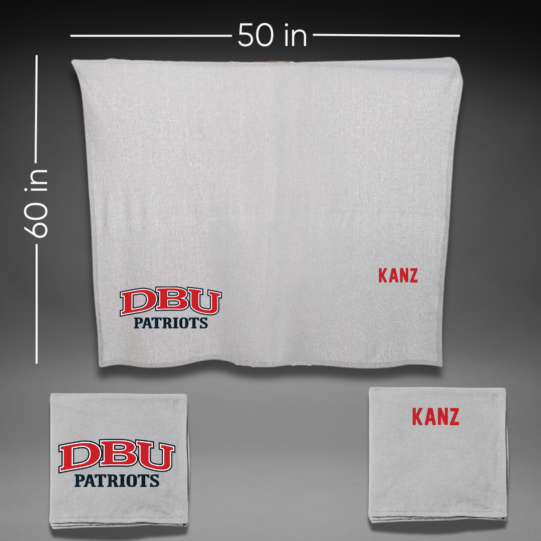Dallas Baptist University TF and XC Gray Blanket - Daniel Kanz