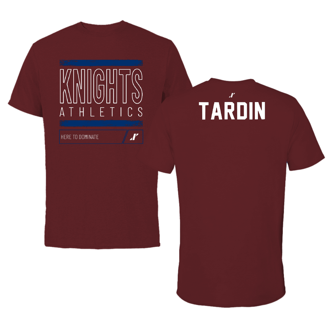 Fairleigh Dickinson University-Metropolitan Campus Tennis Maroon Dominate Tee - Fernando Tardin