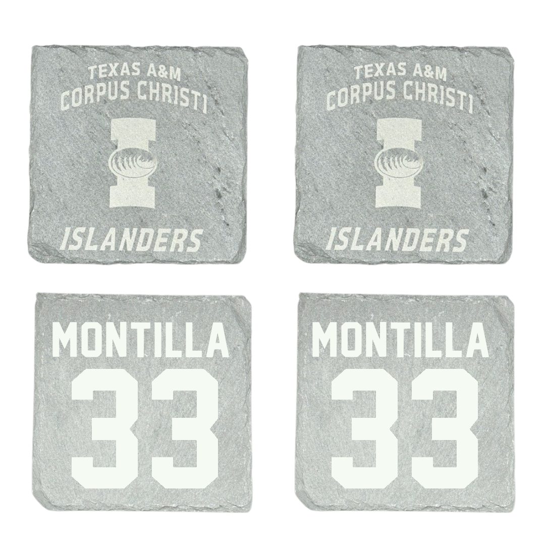 Texas A&M University-Corpus Christi Softball Stone Coaster (4 Pack)  - #33 Monee Montilla
