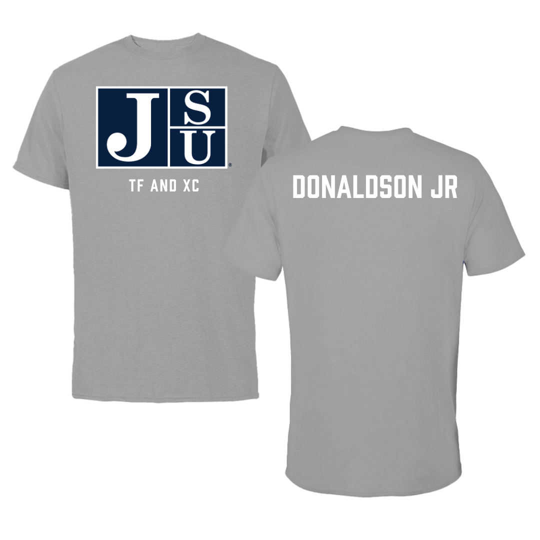 Jackson State University TF and XC Gray Tee - Ivan Donaldson Jr