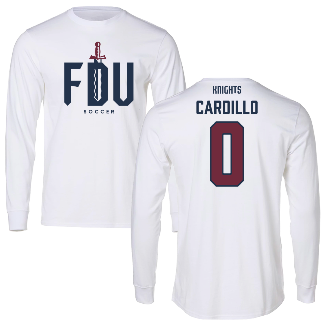 Fairleigh Dickinson University-Metropolitan Campus Soccer White Long Sleeve - #0 Faith Cardillo