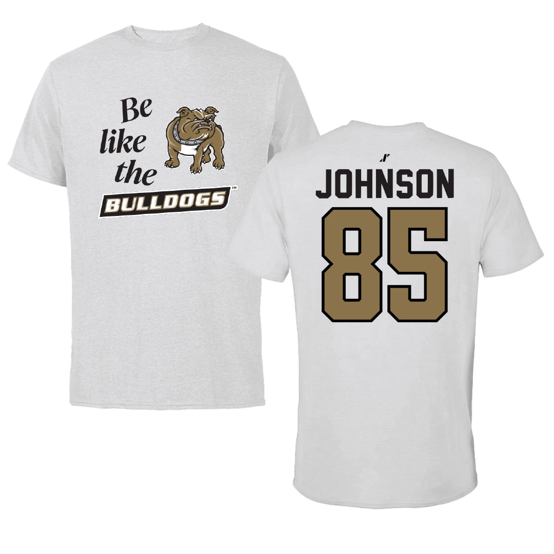 Bryant University Football Light Gray Be Like Us Tee - #85 Patrick Johnson