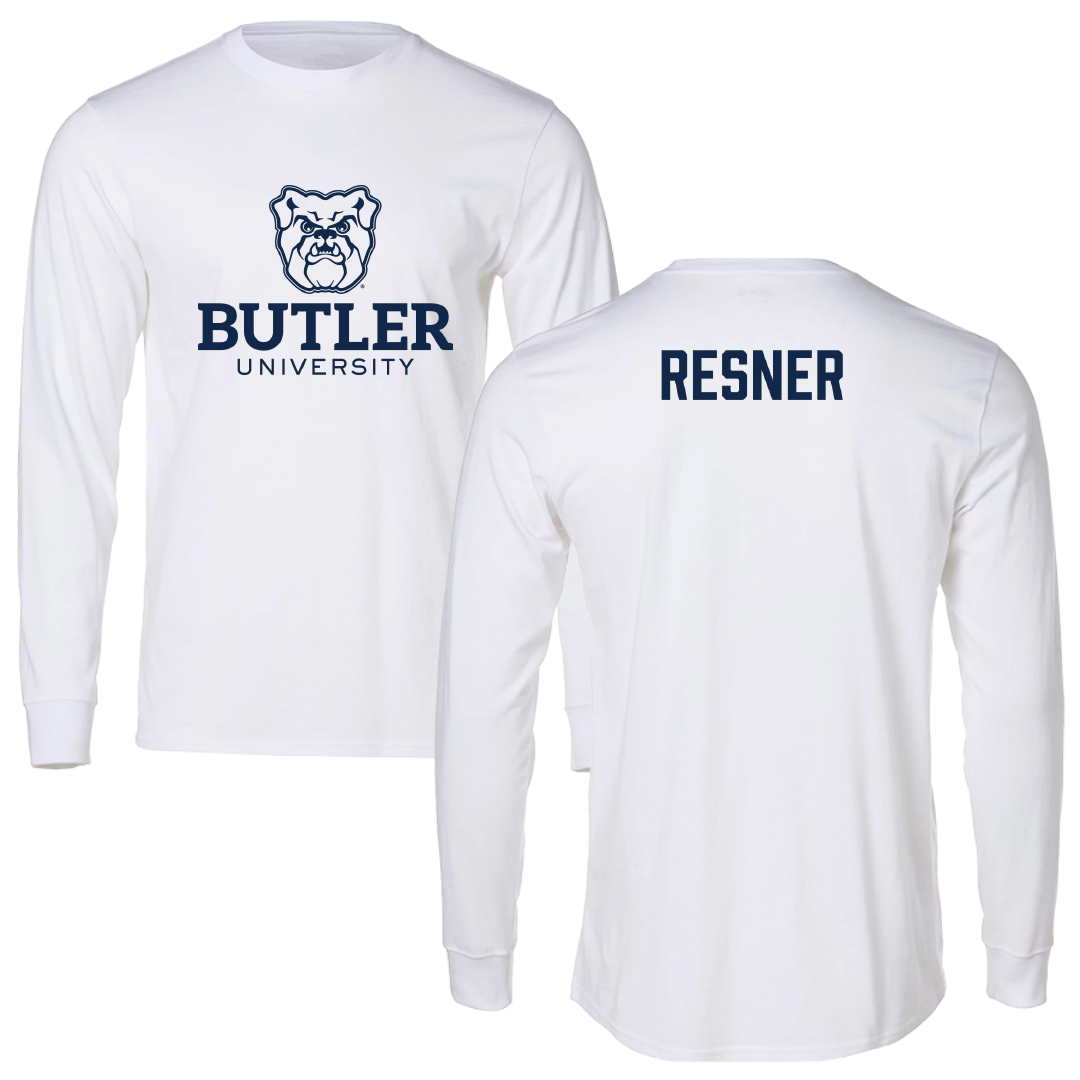 Butler University Swimming & Diving White Performance Long Sleeve - Sophia Resner