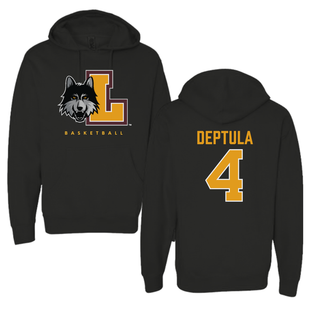Loyola University-Chicago Basketball Black Hoodie - #4 Audrey Deptula