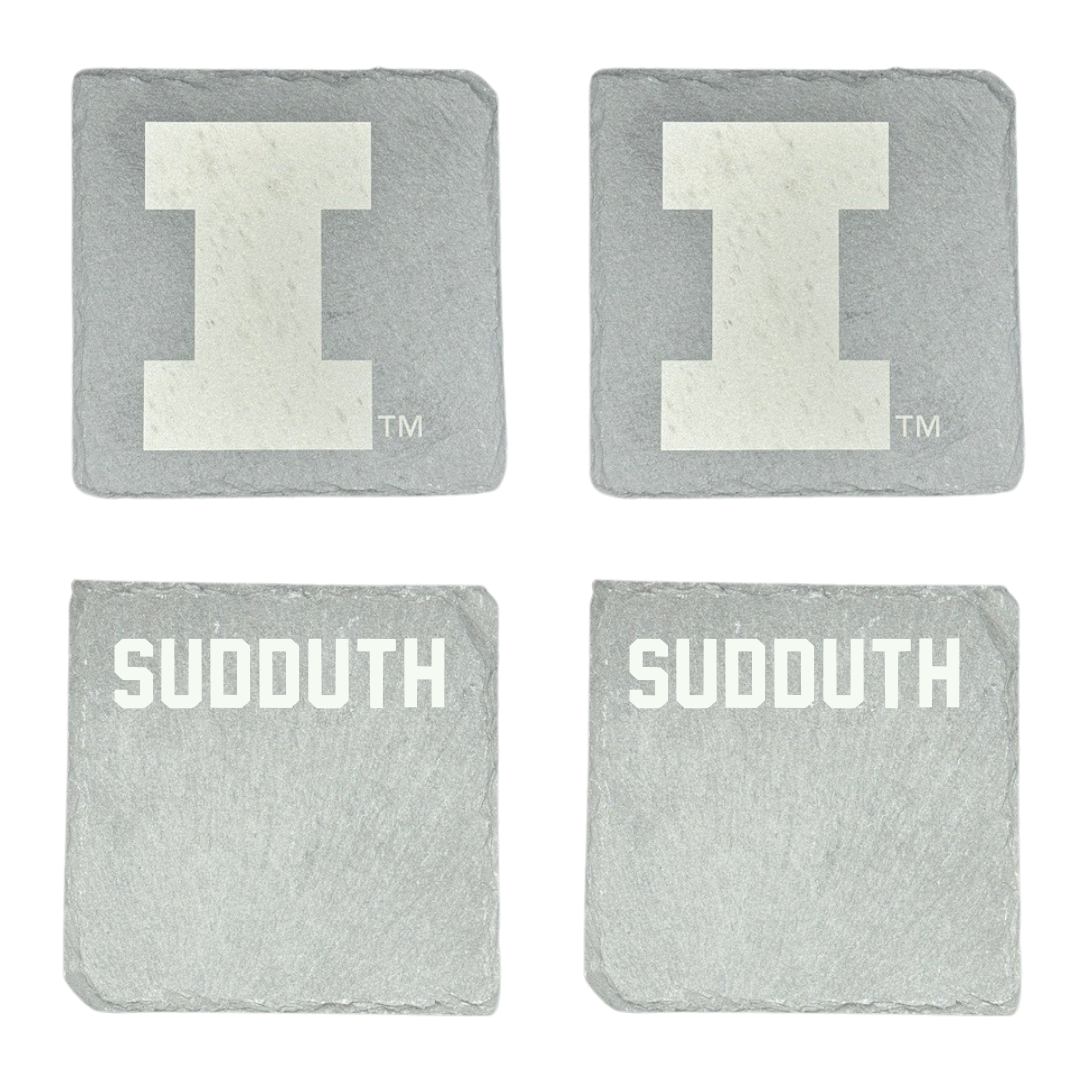 University of Illinois TF and XC Stone Coaster (4 Pack)  - Tyler Sudduth