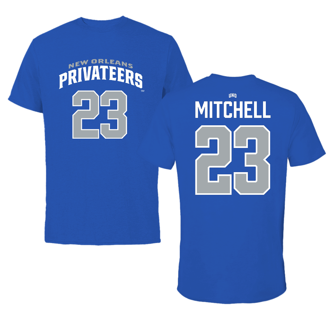 University of New Orleans Baseball Blue Jersey Tee - #23 Cade Mitchell