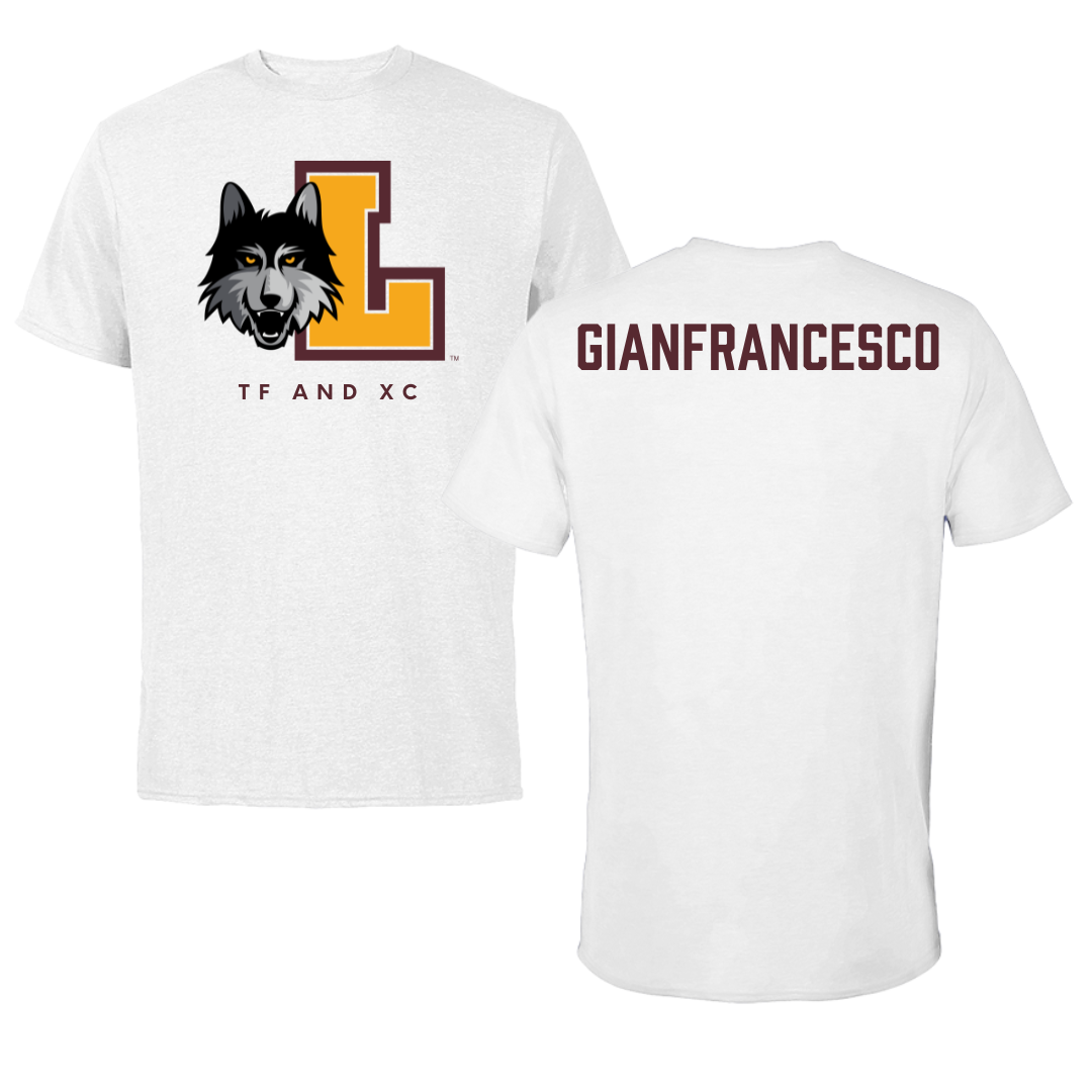 Loyola University-Chicago TF and XC White Performance Tee - Mia Gianfrancesco
