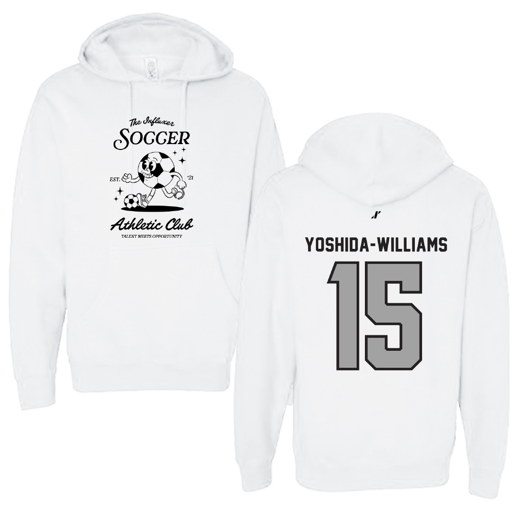 Soccer White Influxer Athletic Club Hoodie - #15 Karli Yoshida-Williams