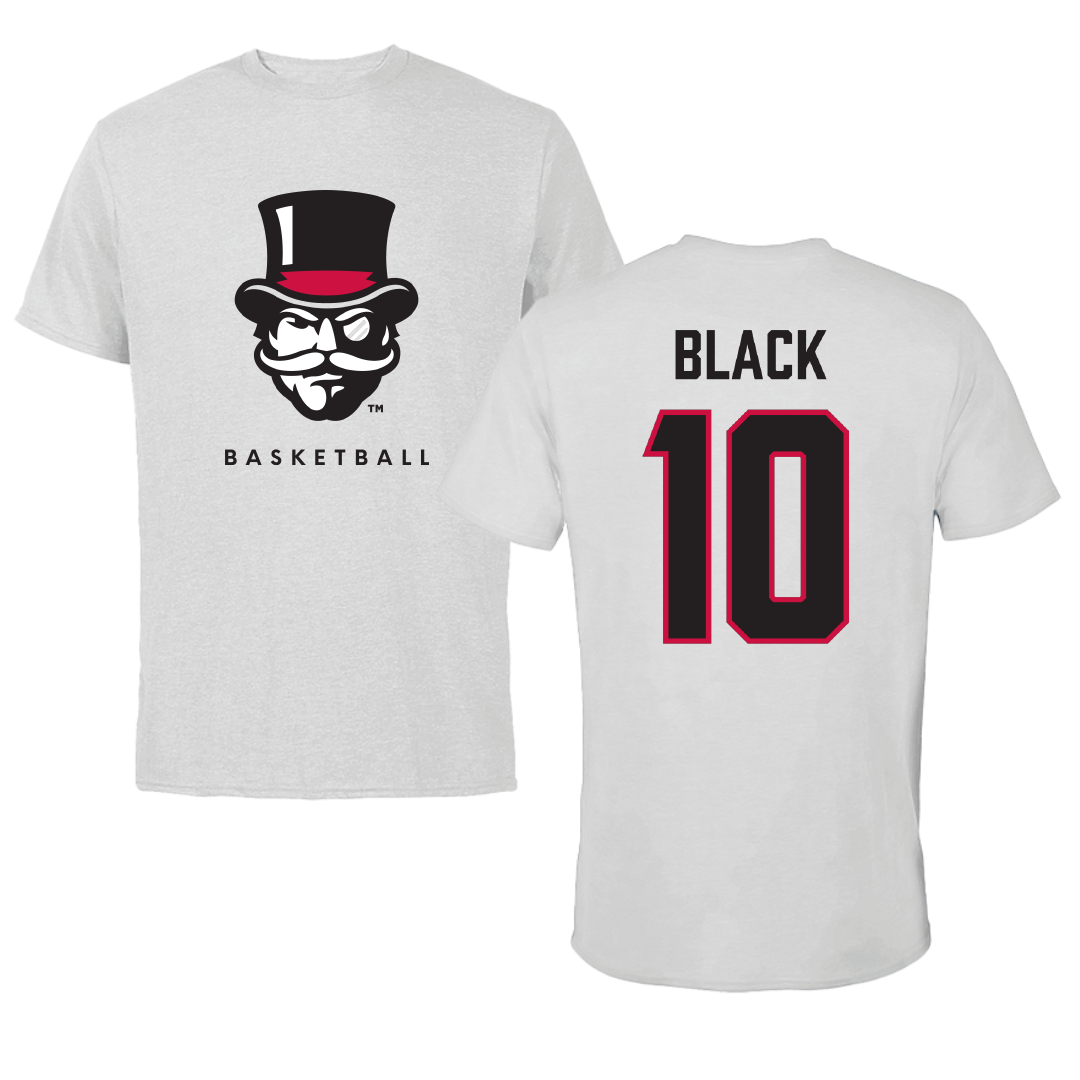 Austin Peay State University Basketball Gray Mascot Tee - #10 Harrison Black