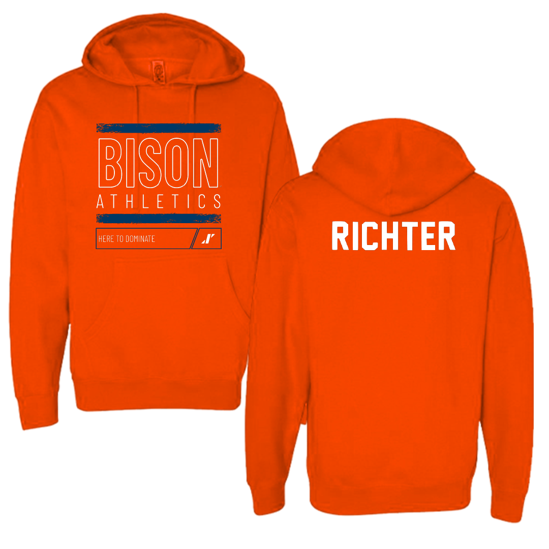 Bucknell University Golf Orange Dominate Hoodie - Paige Richter