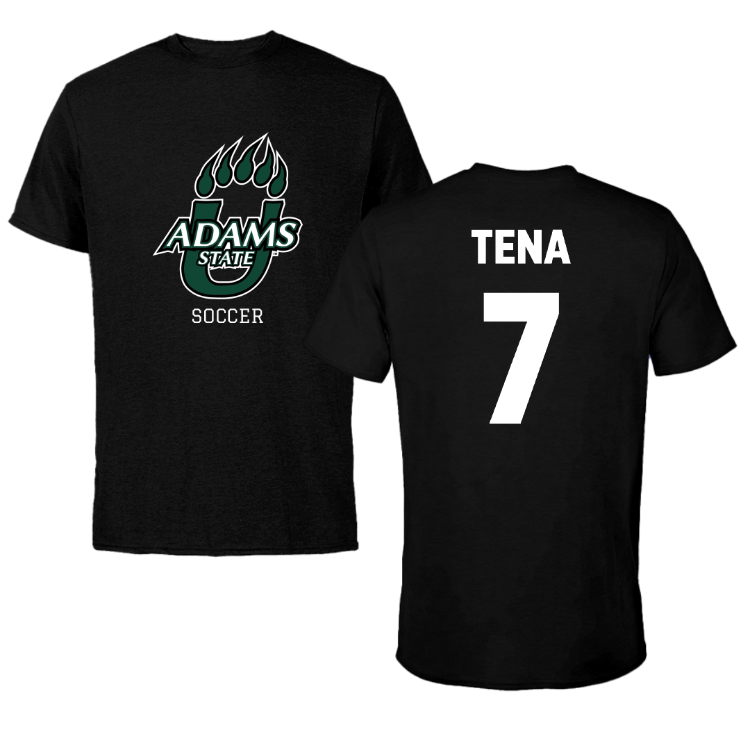 Adams State University Soccer Black State Performance Tee - #7 Colette Tena