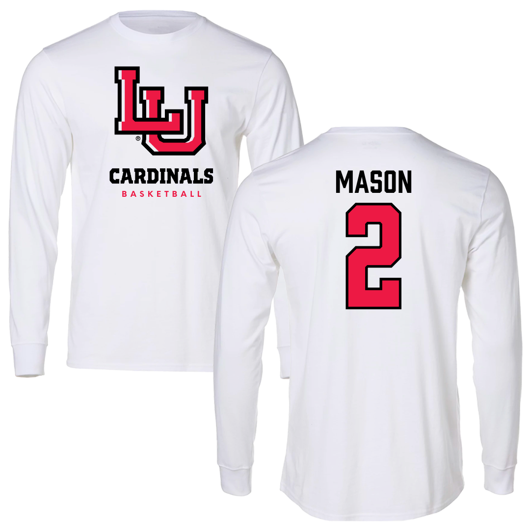 Lamar University Basketball White Performance Long Sleeve - #2 Victoria Mason