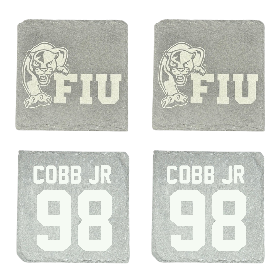 Florida International University Football Stone Coaster (4 Pack)  - #98 Antoine Cobb Jr