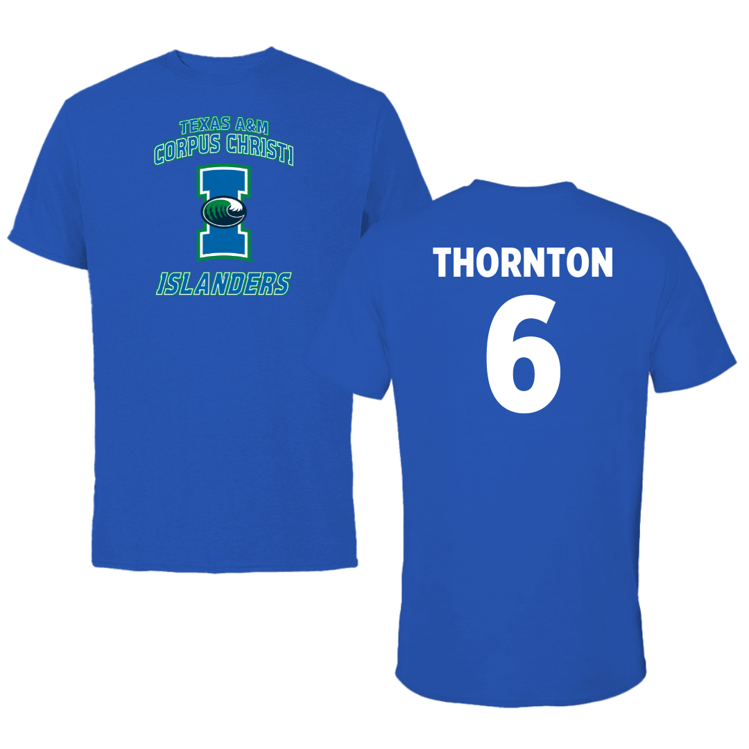 Texas A&M University-Corpus Christi Softball Blue Islanders Performance Tee - #6 Mimi Thornton
