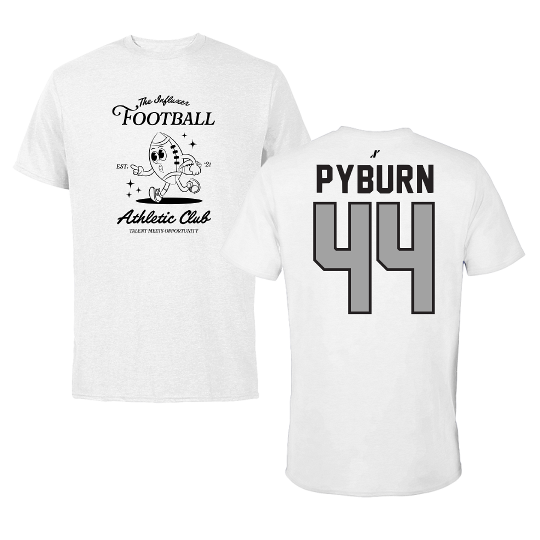Football White Influxer Athletic Club Tee - #44 Jack Pyburn
