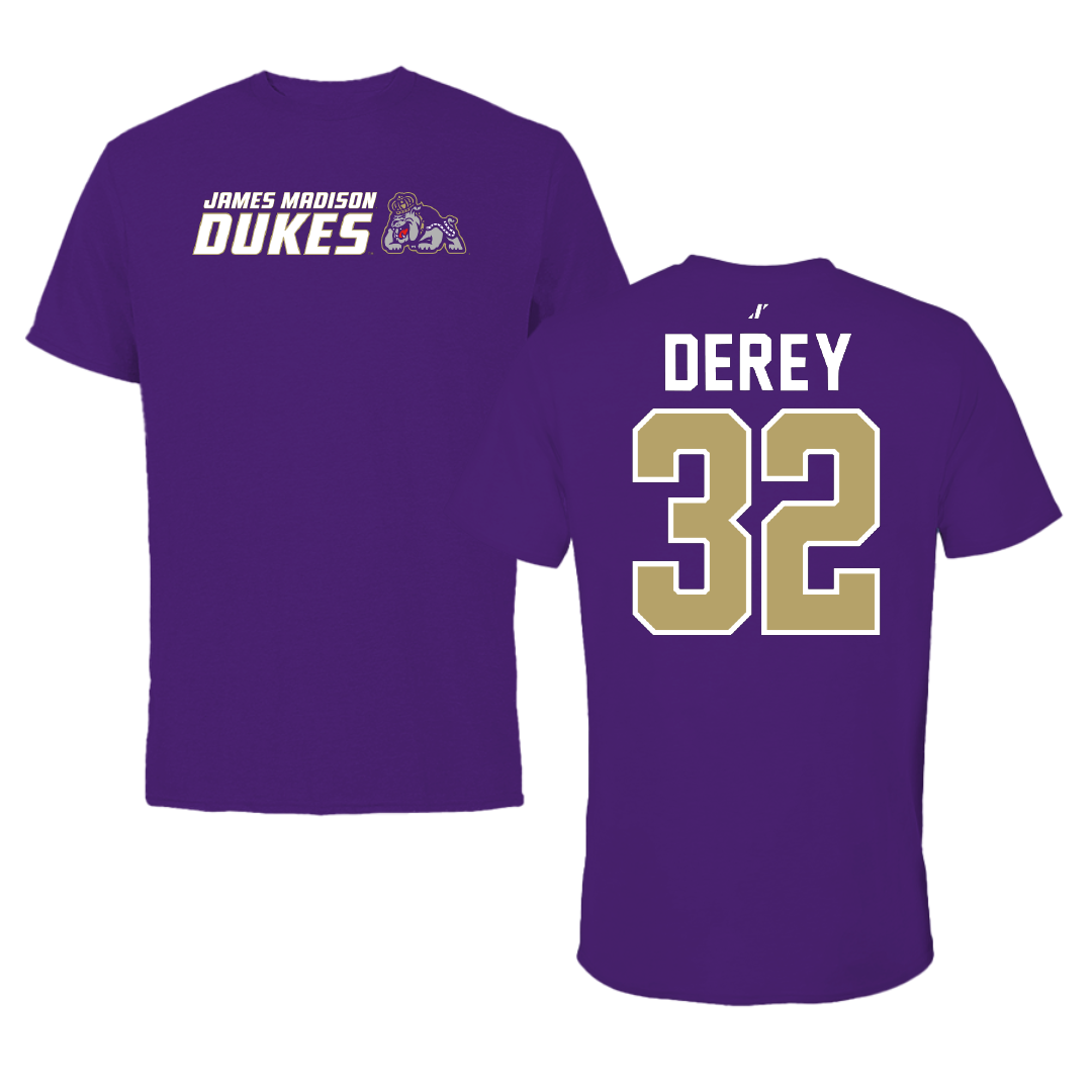 James Madison University Lacrosse Purple General Tee - #32 Savannah Derey