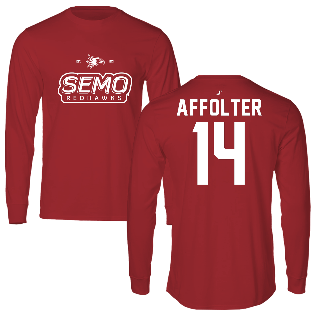 Southeast Missouri State University Softball Canvas Red General Long Sleeve - #14 Brittany Affolter