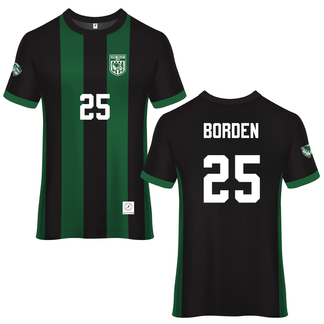 Utah Valley University Green Soccer Jersey - #25 Jack Borden
