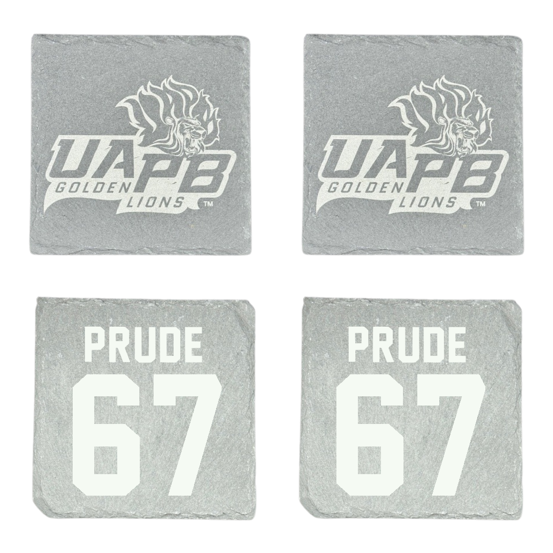 University of Arkansas-Pine Bluff Football Stone Coaster (4 Pack)  - #67 Marcus Prude
