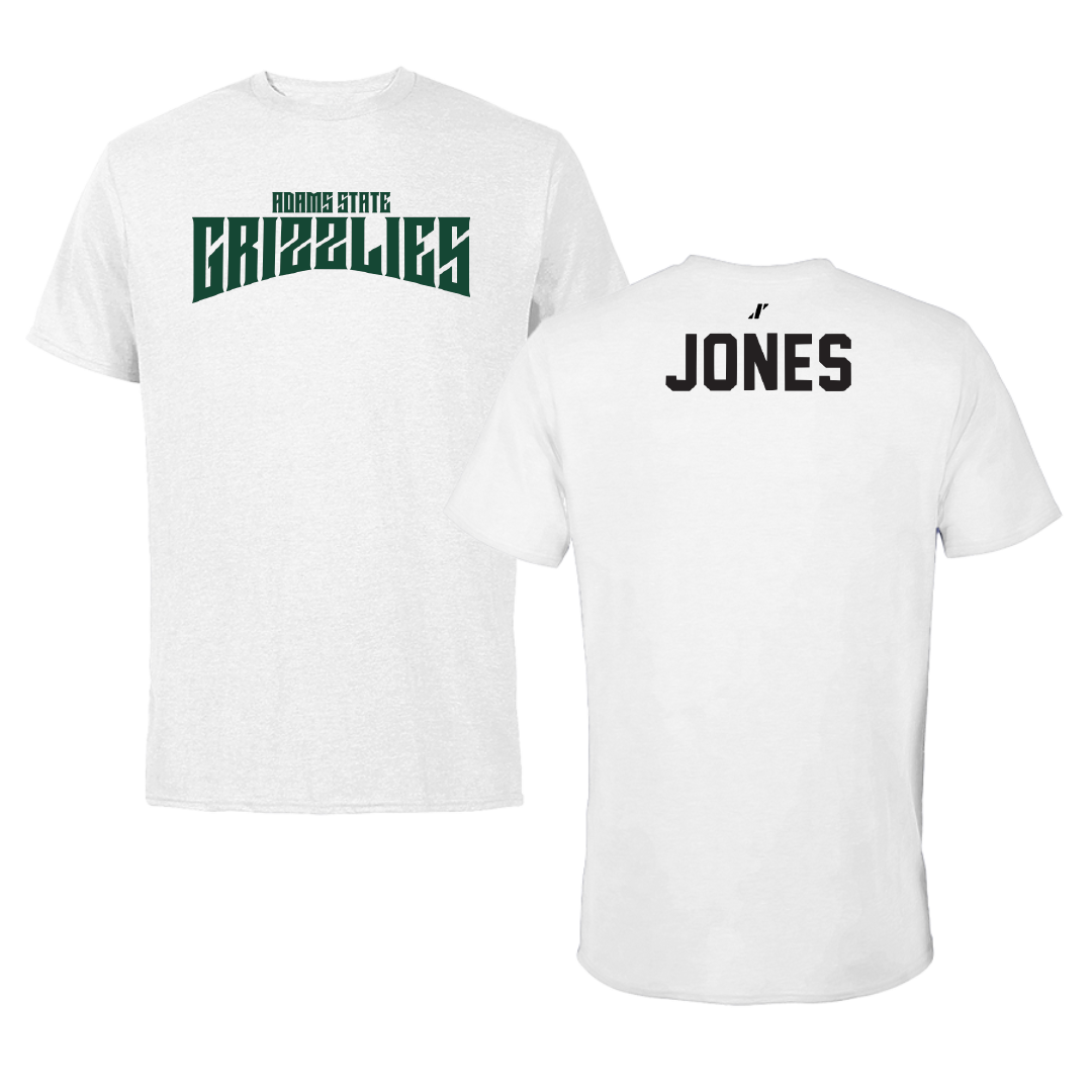Adams State University Swimming & Diving White Classic Tee - Joshua Jones