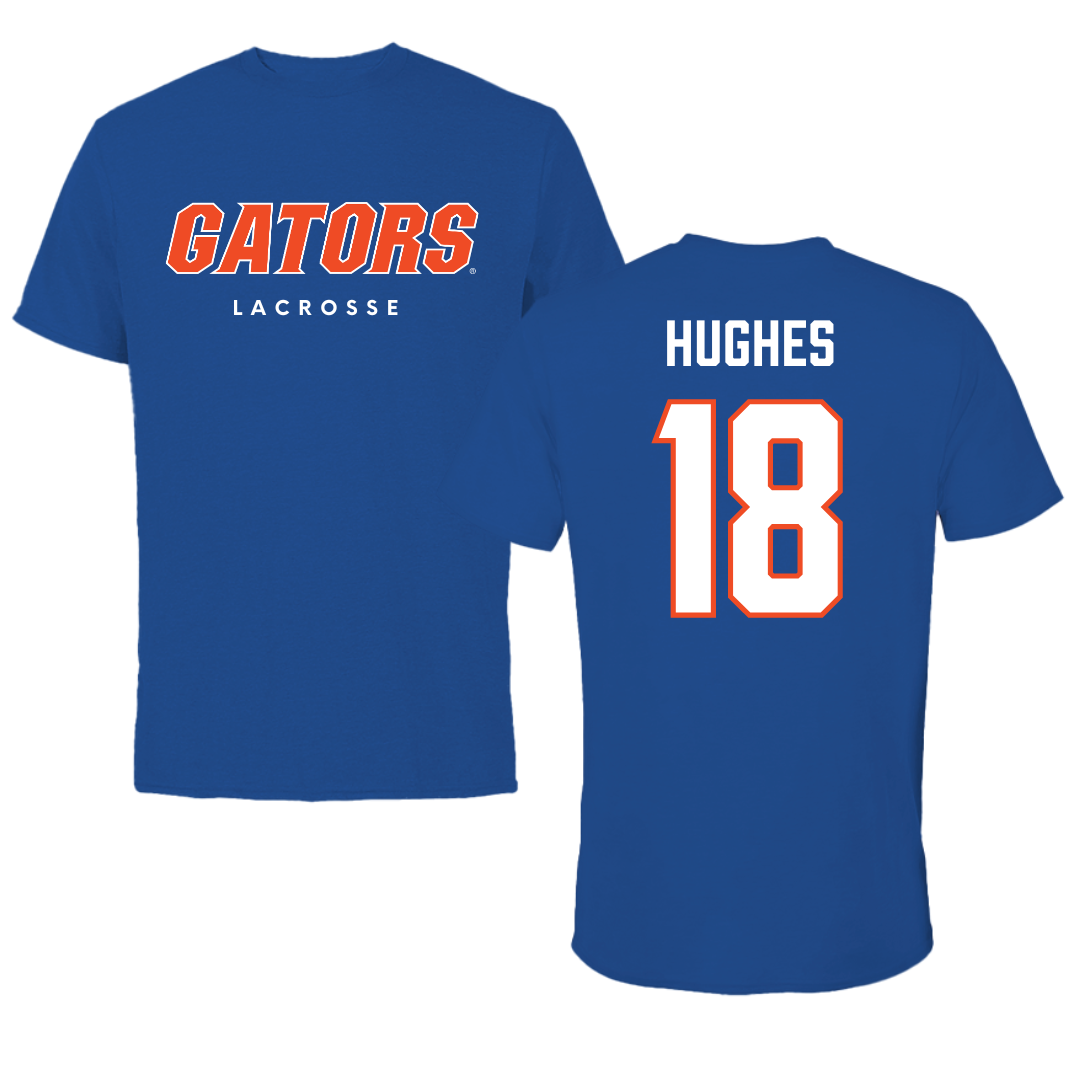 University of Florida Lacrosse True Royal Performance Tee - #18 Samantha Hughes