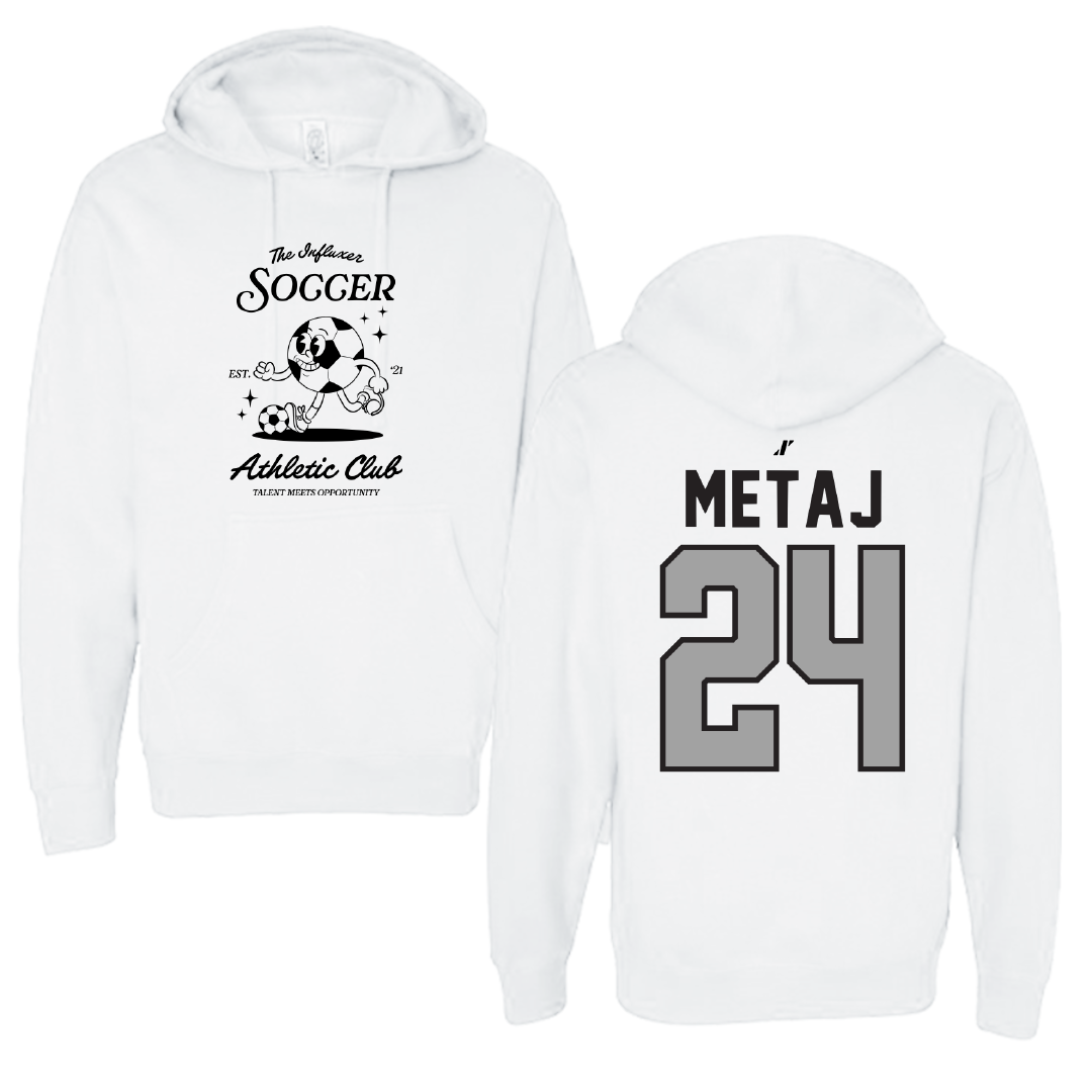 Soccer White Influxer Athletic Club Hoodie - #24 Ava Metaj