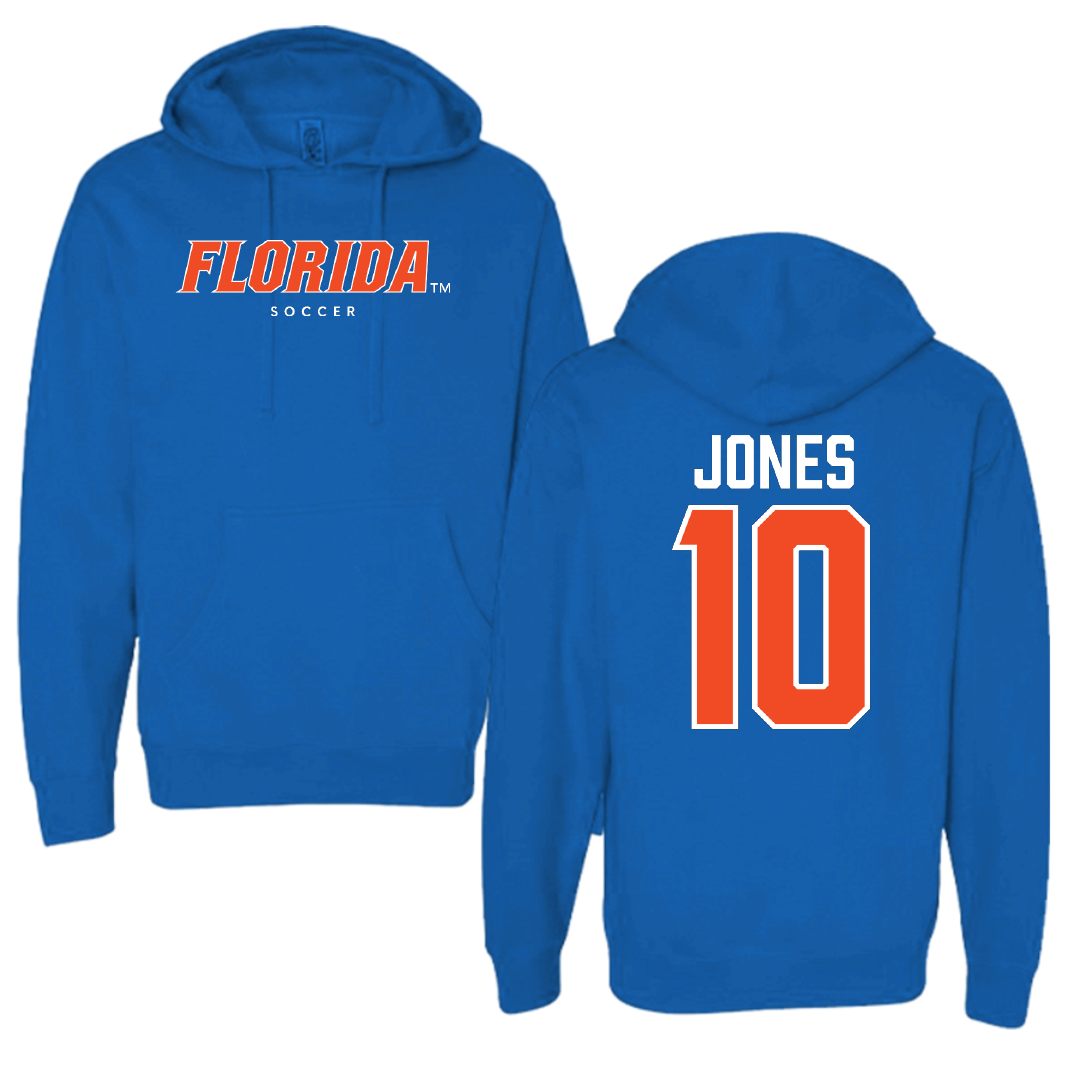 University of Florida Soccer Royal Blue Hoodie - #10 Madison Jones