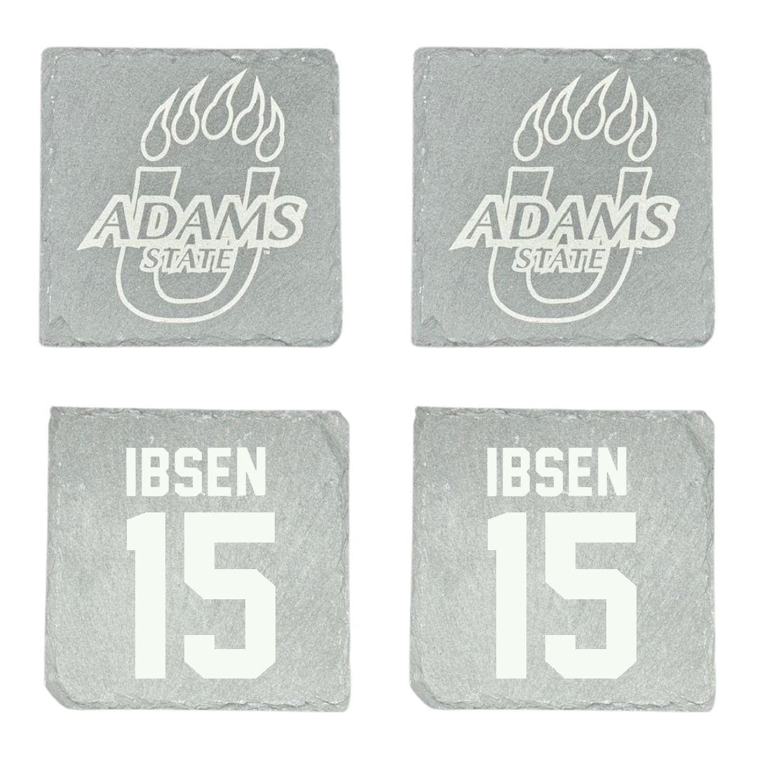 Adams State University Soccer Stone Coaster (4 Pack)  - #15 Emily Ibsen