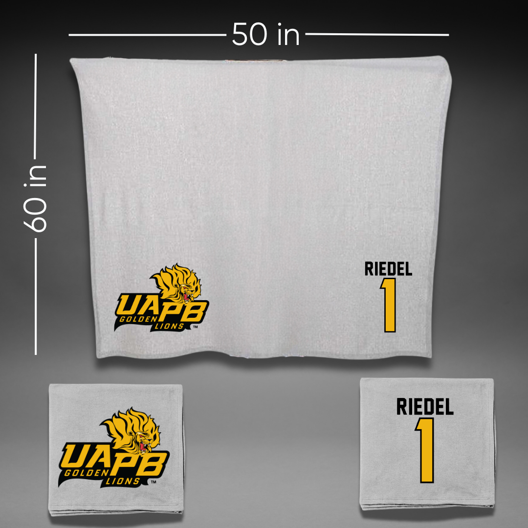 University of Arkansas-Pine Bluff Soccer Gray Blanket - #1 Makaila Riedel