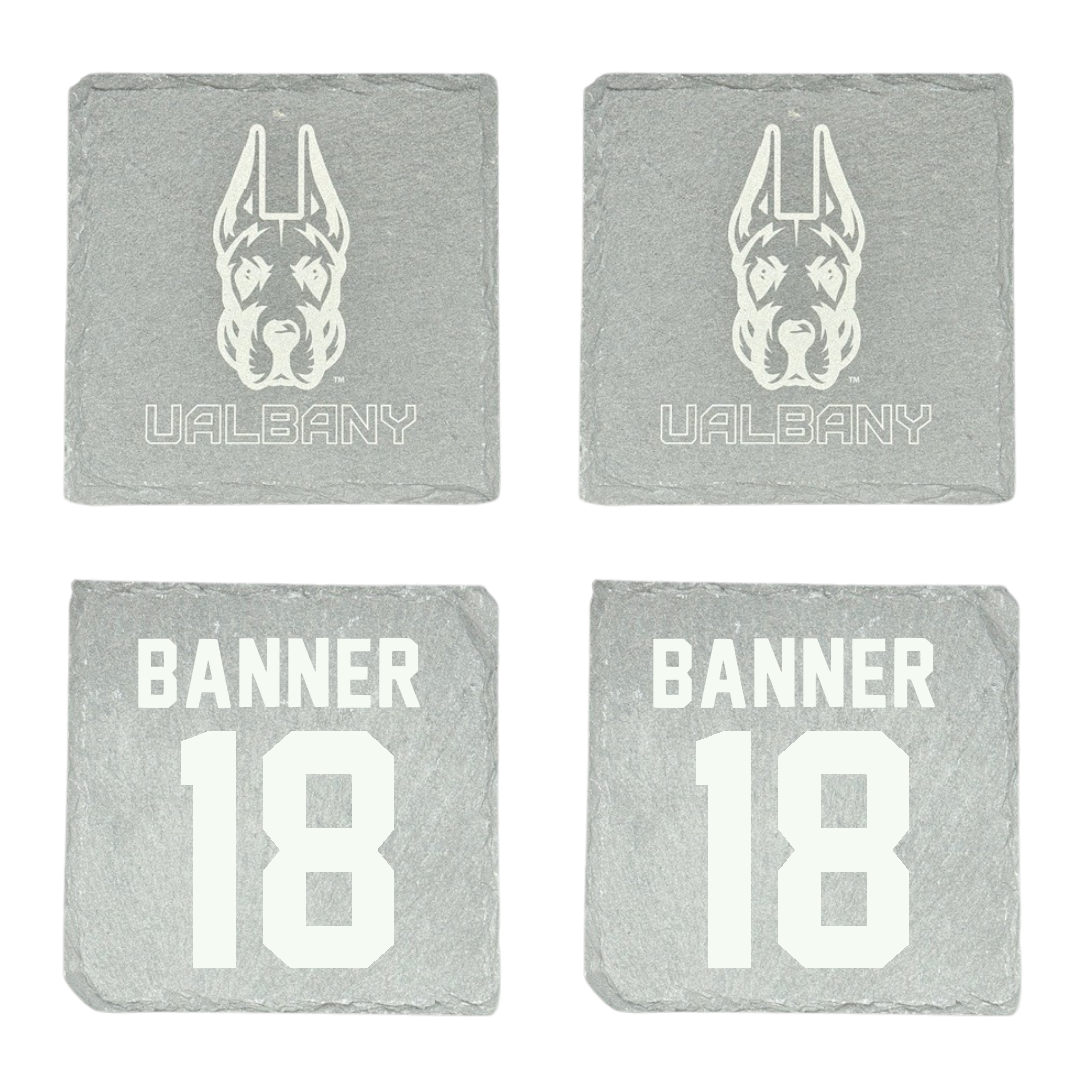 University at Albany Baseball Stone Coaster (4 Pack)  - #18 Dylan Banner