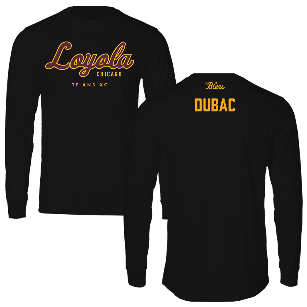 Loyola University-Chicago TF and XC Black Long Sleeve - Mia Dubac