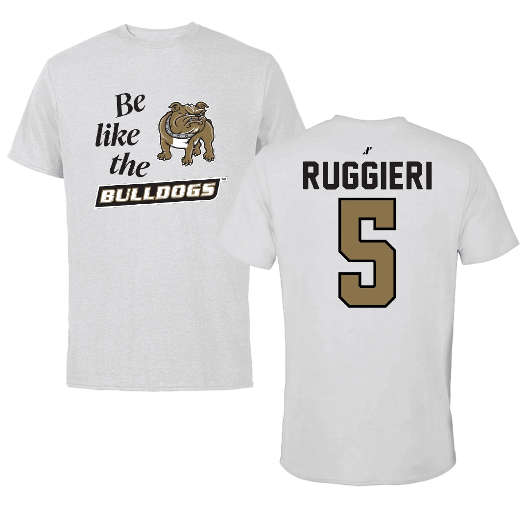 Bryant University Football Light Gray Be Like Us Performance Tee - #5 Landon Ruggieri