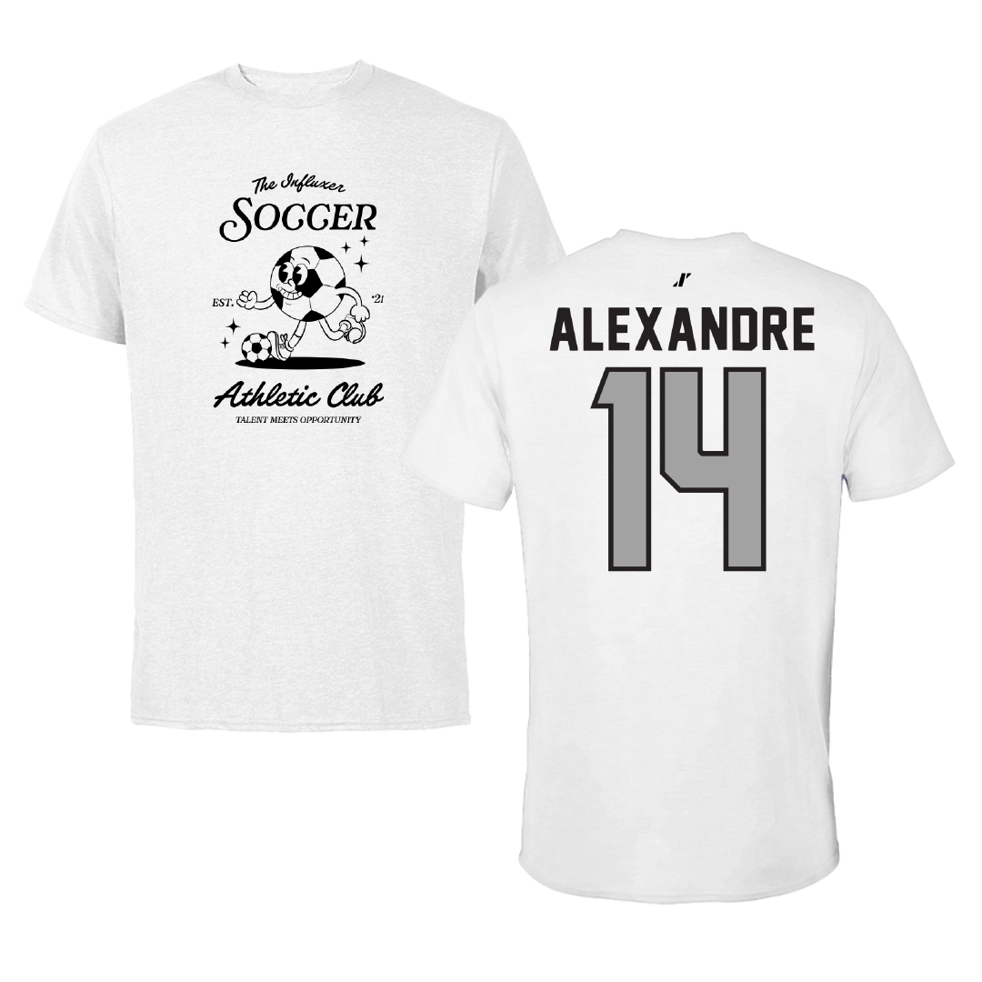 Soccer White Influxer Athletic Club Tee - #14 Chase Alexandre
