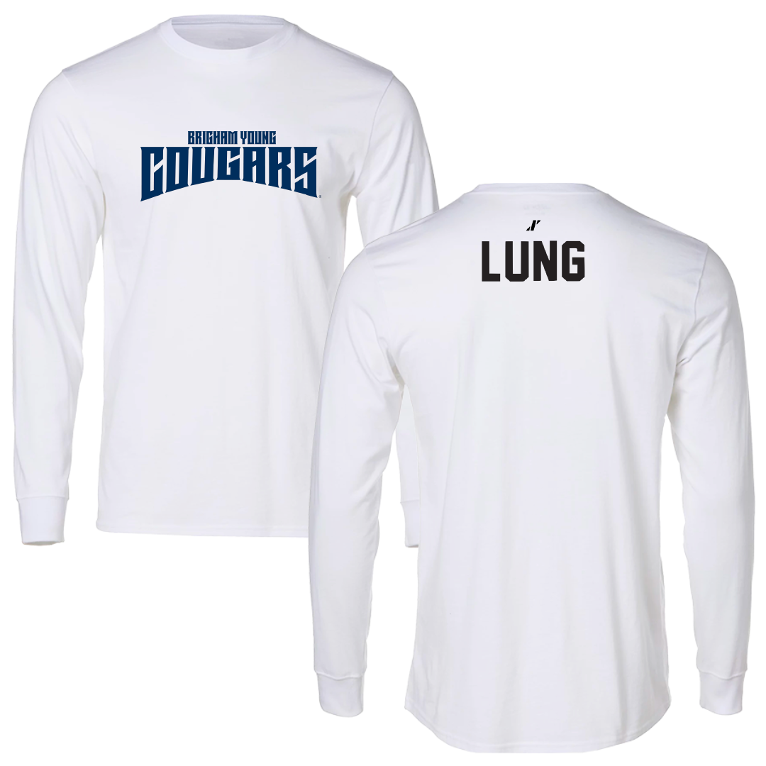 Brigham Young University Swimming & Diving White Classic Long Sleeve - Mackenzie Lung