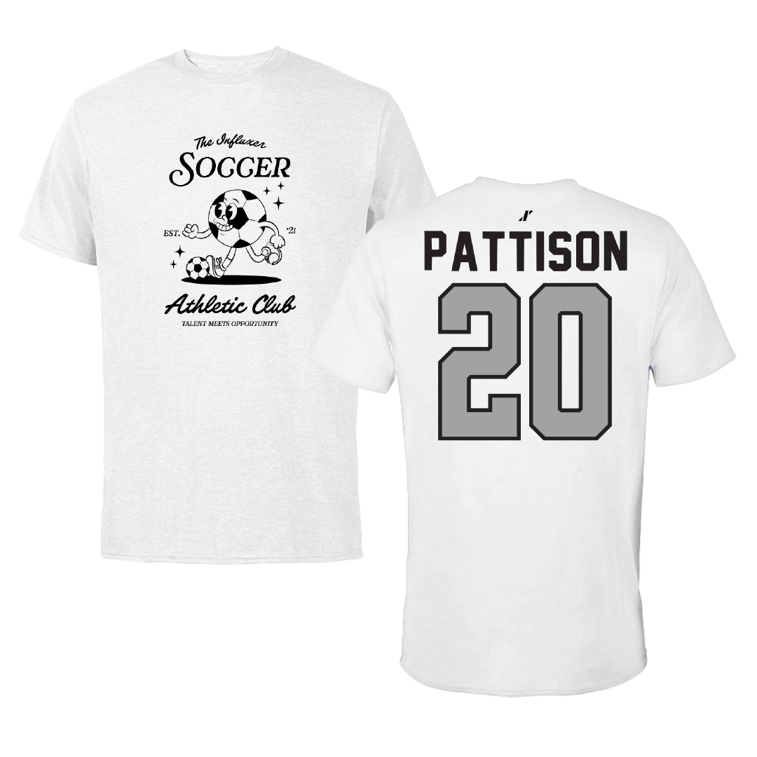 Soccer White Influxer Athletic Club Tee - #20 Chloe Pattison