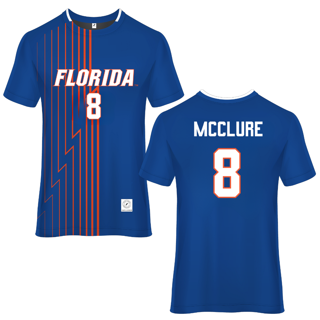University of Florida Blue Soccer Jersey - #8 Charlotte McClure