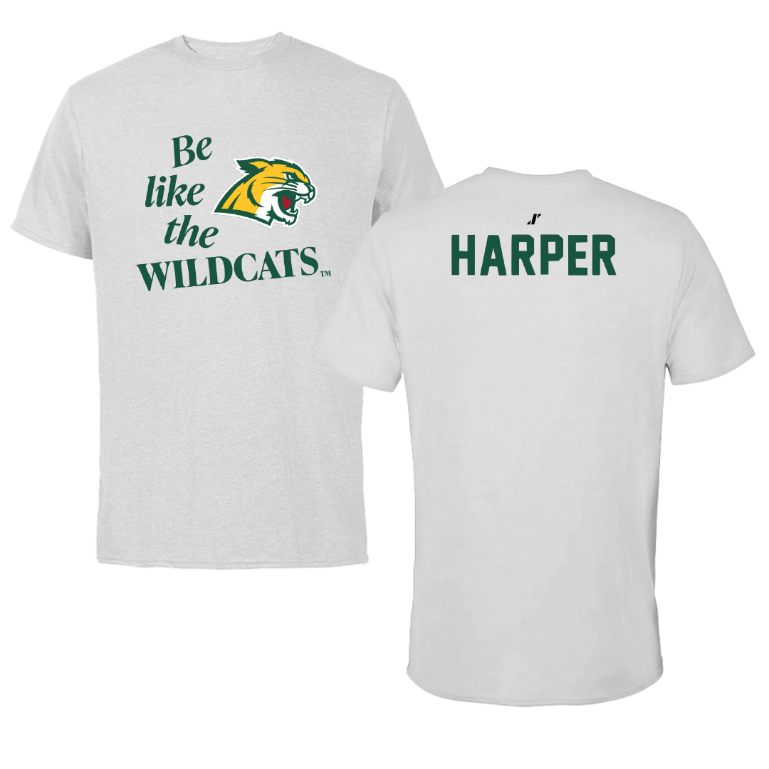 Northern Michigan University TF and XC Light Gray Be Like Us Performance Tee - Beverly Harper