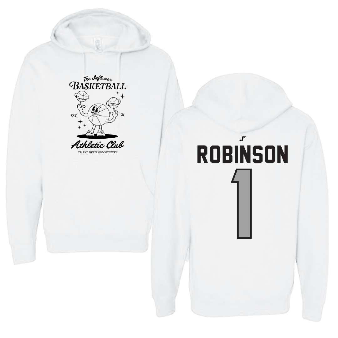Basketball White Influxer Athletic Club Hoodie - #1 Tamiah Robinson